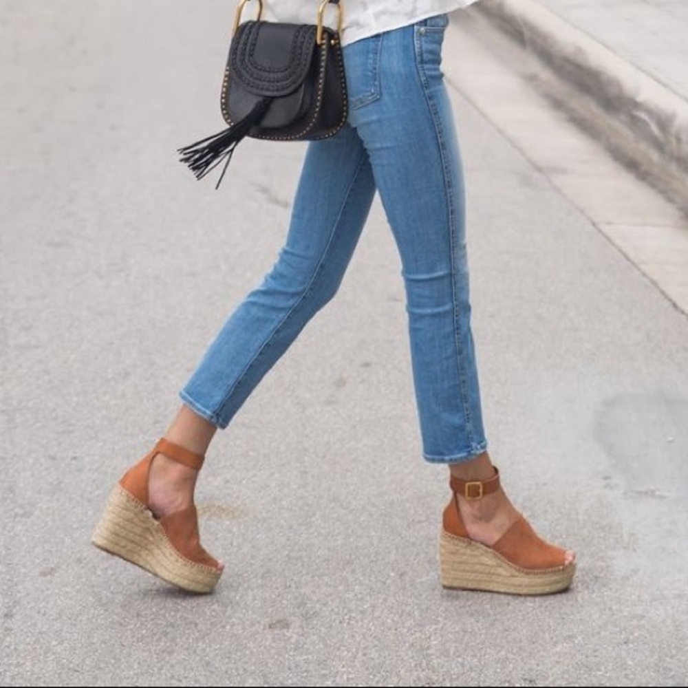 Ankle Strap Espadrille Wedge Sandals